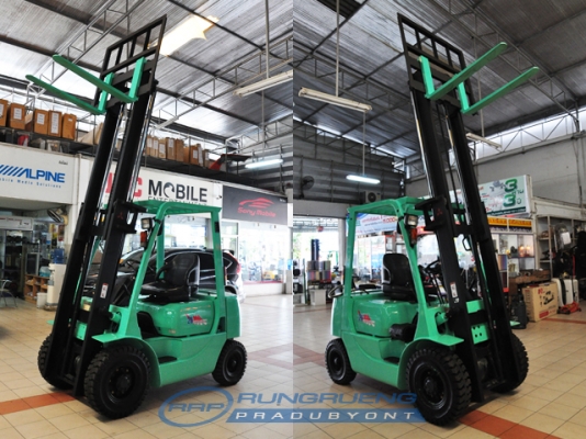 ขายรถโฟล์คลิฟท์มือสอง MITSUBISHI รุ่น FG20  ราคา 175,000 บาท นำเข้าจากประเทศญี่ปุ่น 100\% ไม่เคยใช้งานในประเทศไทย