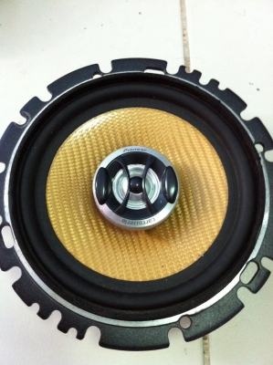 ลำโพง Pioneer TS-J1600A 2ทาง 6.5นิ้ว โครงหล่อ หน้าเคฟล่า สภาพสวย มือ2 ญี่ปุ่น