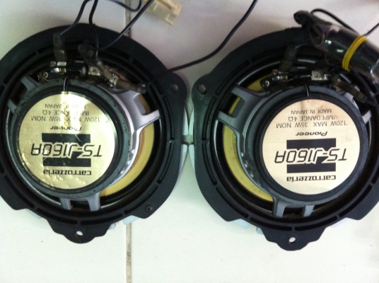 ลำโพง Pioneer TS-160A 2ทาง 6.5นิ้ว โครงหล่อ พร้อมทุนทองแดง made in Japan มือ2 ญี่ปุ่น