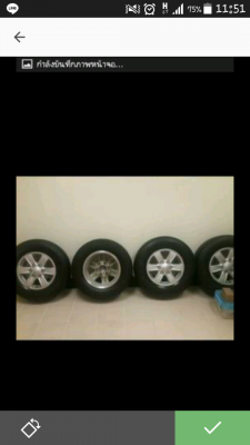 ขายล้อเดิม   ติดรถมือ1มาใส่ d max ปี2012พร้อมยาง ยางปี2012  ขอบ 16 ข้อมูลตามรูปคับ ล้อเดิมติดรถมือ1มา 0891123302