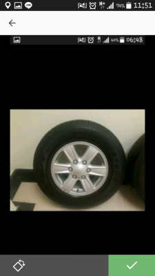 ขายล้อเดิม   ติดรถมือ1มาใส่ d max ปี2012พร้อมยาง ยางปี2012  ขอบ 16 ข้อมูลตามรูปคับ ล้อเดิมติดรถมือ1มา 0891123302