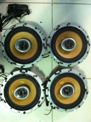 ลำโพง หน้า หลังPioneer TS-160A 2ทาง 6.5นิ้ว 4ดอก โครงหล่อ พร้อมทุนทองแดง made in Japan มือ2 ญี่ปุ่น