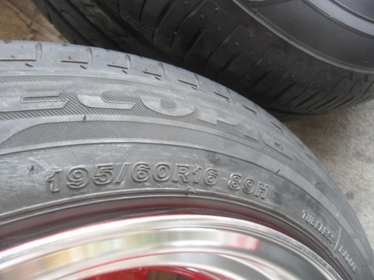 ล้อแท็ก 16นิ้ว 4รู100/114 กว้าง9นิ้ว ล้อใหม่พร้อมยางเปอเซน 4 ล้อ ราคา 10900 บาท