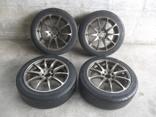 ล้อแม็ก 16นิ้ว 4รู100/114 พร้อมยาง สวยๆ 4 ล้อ ราคา 6000 บาท