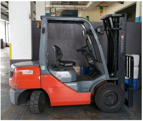 จำหน่ายรถ Forklift Toyota 3.0 ตัน ดีเซล 8FD30 (นำเข้า) เสาเข้าตู้ 4.7 เมตร + Side Shift คุณภาพเยี่ยม