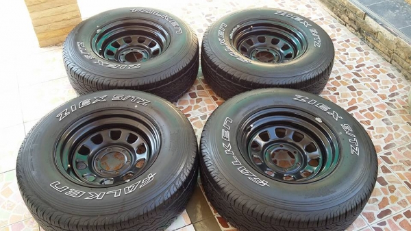 ขายครับ ล้อกะทะ tcpy 16x8 - 10 พร้อมยาง falken  265/70/16  สวยๆถูกๆครับ