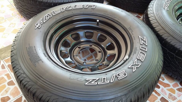 ขายครับ ล้อกะทะ tcpy 16x8 - 10 พร้อมยาง falken  265/70/16  สวยๆถูกๆครับ