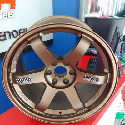 ขายล้อใหม่ TE37 ขอบ18 หน้า9.5 หลัง10.5 6รู114.3 ใส่NAVARA