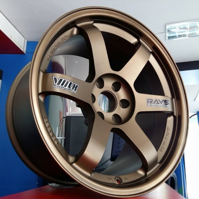 ขายล้อใหม่ TE37 ขอบ18 หน้า9.5 หลัง10.5 6รู114.3 ใส่NAVARA