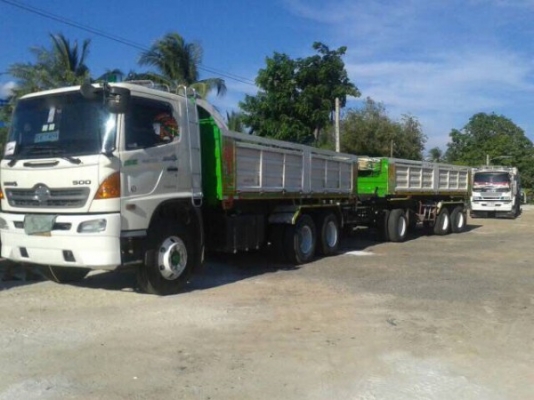 พ่วงแม่ลูกดั๊มพ์   ยี่ห้อ HINO 380 แรงม้า  ปี 2553