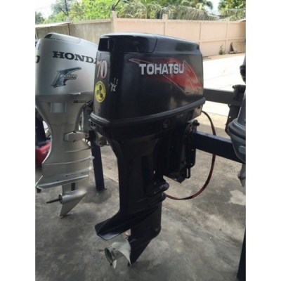 ขายเครื่องยนต์เรือเร็ว Tohatsu 70แรงม้า 2จังหวะ 3สูบ มือสองญี่ปุ่น