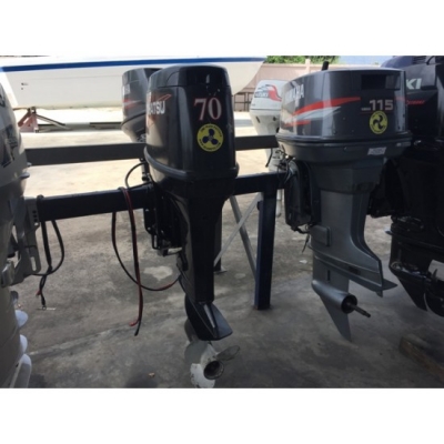 ขายเครื่องยนต์เรือเร็ว Tohatsu 70แรงม้า 2จังหวะ 3สูบ มือสองญี่ปุ่น