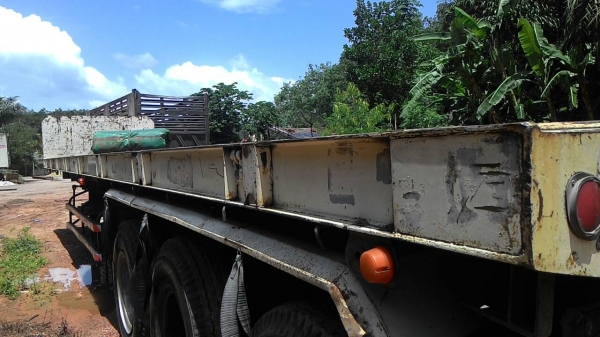 ขายหาง พื้นเรียบ สามมิต  3 เพลา. แท้  ปี 53     สนใจติดต่อ  081 - 6079515