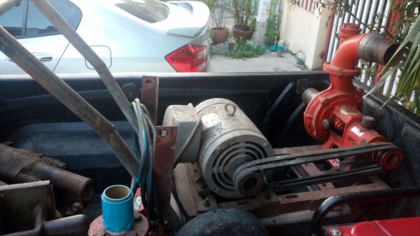 ขาย !! มอเตอร์3แรง 220 v.มิตซู ชนติดกับปั้มหอยโข่ง ขนาด2"