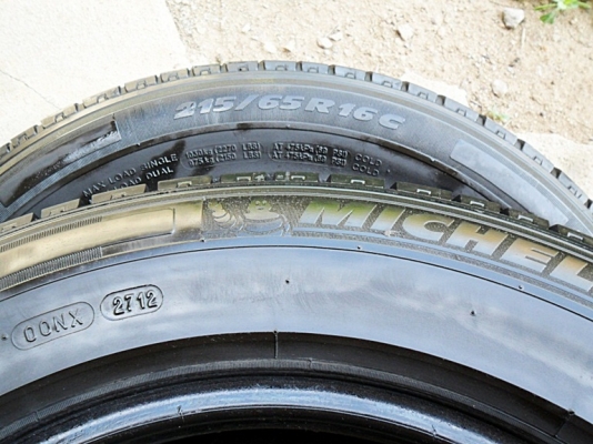 ยางกระบะขอบ16 มิชลิน 215-65-R16ลงพื้นปลายปี12 (4เส้น2,800บ)