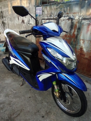 Mio125i รถปี56 สีน้าเงิน-ขาว หัวฉีดประหยัดน้ำมัน สวยๆครับ