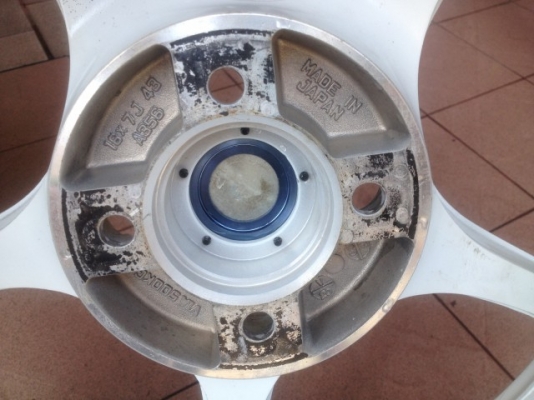 ล้อเเท้ ENKEI PRO2 ขอบ16กว้าง7อ๊อฟ43 4รู100สีเดิมติดยางซิ่งAD07ดอกยังสวย