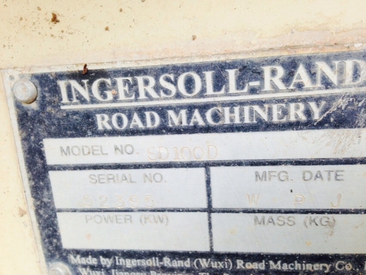ขายรถบด INGERSOLLRAND สองเพลา เปลือกเดียว เอกสารเล่ม ราคา 850000
