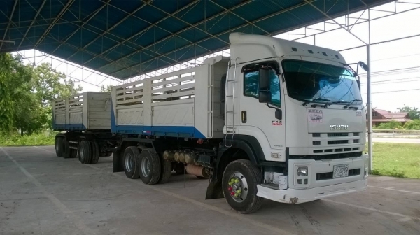 ขายรถพ่วงดั้มแม่-ลูก ISUZU DECA 360 ปี 53 สภาพสวยเดิมพร้อมใช้ ดั้มสามมิตร ลูก 3 คานแท้ ทะเบียนพร้อมโอน ราคาต่อรองได้ครับ