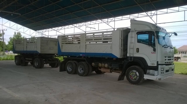 ขายรถพ่วงดั้มแม่-ลูก ISUZU DECA 360 ปี 53 สภาพสวยเดิมพร้อมใช้ ดั้มสามมิตร ลูก 3 คานแท้ ทะเบียนพร้อมโอน ราคาต่อรองได้ครับ