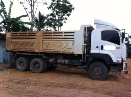ขายรถบรรทุก 22 ล้อพ่วงแม่ลูกดัมพ์ ISUZU DECA 360 แรงม้าปี 2553 ลูกพ่วงสามมิตร 3 เพลา ราคา 2500000