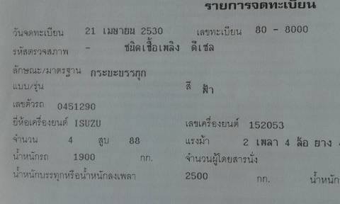 ขาย 4 ล้อ ISUZU ห้างแท้ เครื่อง 4JB1 88 แรงม้าแน่นไม่หลวม คัสซีสวยตลอดเส้น เสริมแหนบพร้อมบรรทุก ยางเต็ม ทะเบียนเต็มพร้อมโอน