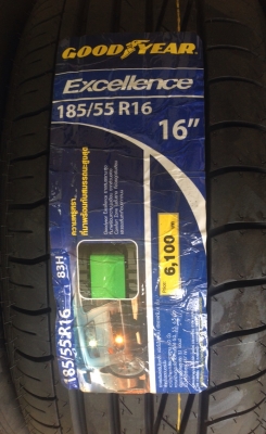ยางใหม่ Goodyear Excellence 185 55 16 ปี15 เส้นล่ะ 2,000 ราคาเร้าใจสุดๆ