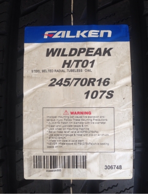 ยาง FALKEN WILDPEAK 245 70 16 ปี15 เส้นล่ะ 3,000. ราคาคุ้มสุดๆ ยาง FALKEN WILDPEAK 245 70 16 ปี15 เส้นล่ะ 3,000. ราคาคุ้มสุดๆ