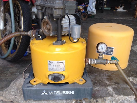 ขายปั้มน้ำอัตโนมัติ Mitsubishi 100W สภาพสวย ตรวจเช็คแรงดันเรียบร้อยแล้ว ไม่มีรั่วซึม พร้อมใช้งาน