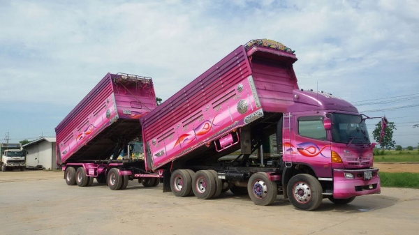 ฝากขายรถฮีโน344ปี55พ่วงแม่ลูกดั้มสามเพลา