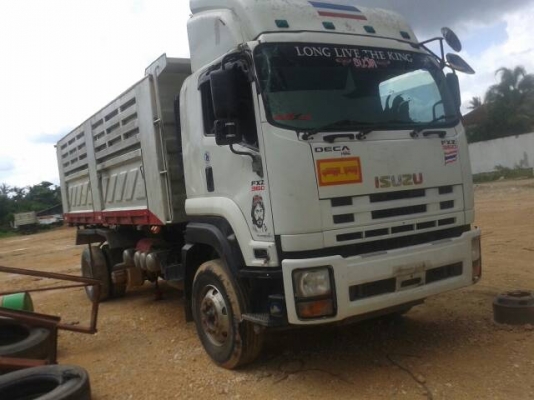 ขายรถบรรทุก 22 ล้อพ่วงแม่ลูกดัมพ์ ISUZU DECA 360 แรงม้าปี 2553 ลูกพ่วงสามมิตร 3 เพลา ราคา 2280000