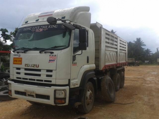 ขายรถบรรทุก 22 ล้อพ่วงแม่ลูกดัมพ์ ISUZU DECA 360 แรงม้าปี 2553 ลูกพ่วงสามมิตร 3 เพลา ราคา 2280000