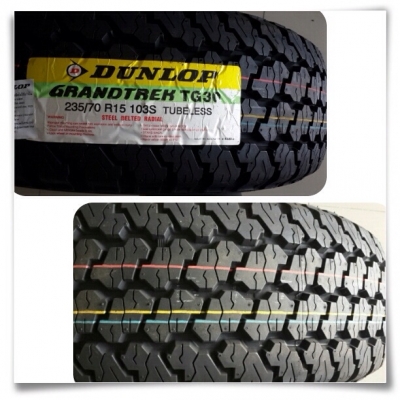 ยางใหม่ Dunlop Grandtrek 235 70 15 ปี15 เส้นล่ะ 2,475 บาท