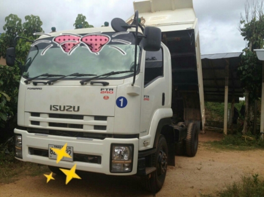 หกล้อ อีซูซุ FTR 240แรง ดั้มสามมิตรแท้ ปี56 สภาพนางฟ้าสวยจัดใช้งานน้อย วิ่งแค่ 6,236กม เล่มทะเบียนพร้อมโอน