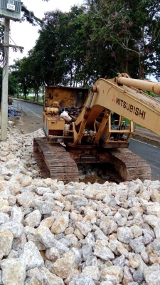 ขายรถแบคโฮ MITSUBISHI MS180LC-3 ซีเรียล 2389 คอลโทรลสั้น ราคา 320000