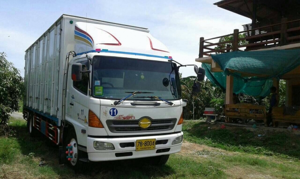 ขายด่วนรถ 6ล้อตู้10บานHINOMAGAเครือง220แรงยาว7,20เมตร