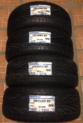 ยางใหม่ผลิตประเทศญี่ปุ่น Toyo Tires 215 50 17 ราคาพิเศษเส้นล่ะ 3,209 บาท หมดแล้วหมดเลย
