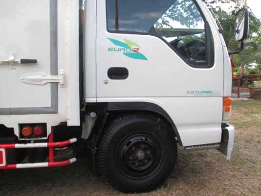 ISUZU NKR 69 E หัวการ์ตูน ตู้แห้ง ป้ายเล็กไม่ติดเวลา