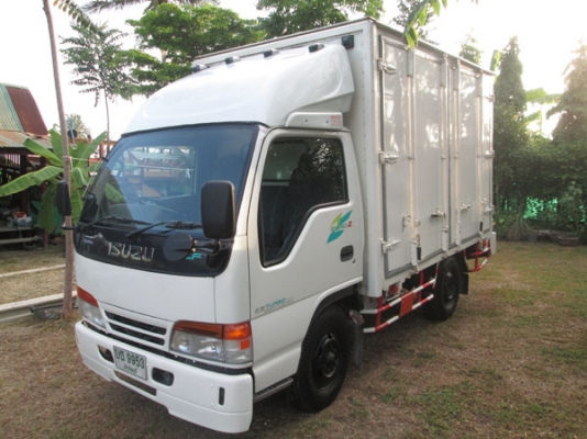 ISUZU NKR 69 E หัวการ์ตูน ตู้แห้ง ป้ายเล็กไม่ติดเวลา