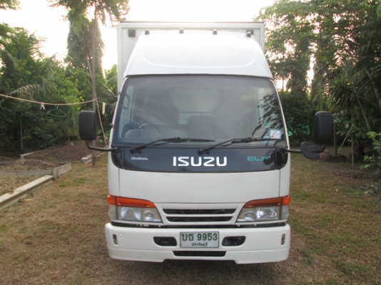 ISUZU NKR 69 E หัวการ์ตูน ตู้แห้ง ป้ายเล็กไม่ติดเวลา