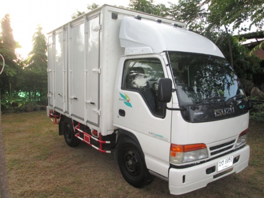 ISUZU NKR 69 E หัวการ์ตูน ตู้แห้ง ป้ายเล็กไม่ติดเวลา
