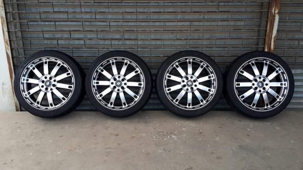 VIP ขอบ 17 4รู100/114 สวยๆ พร้อมยาง ครบชุด