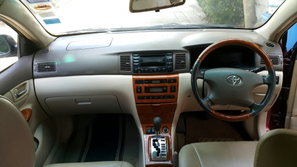 TOYOTA ALTIS โตโยต้า อัลติส ตัวใหญ่ ปี 2001 1.8G ตัวท๊อปสุด VSC แก๊สหัวฉีด แอร์ดิจิตอล เบาะหนัง ลายไม้