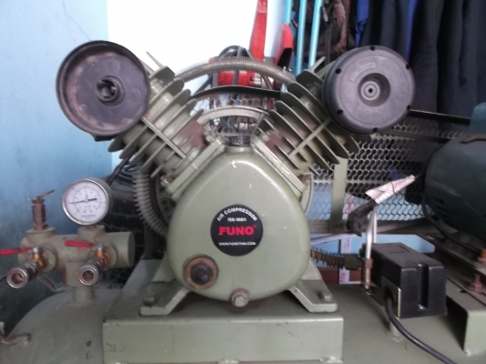 ปั้มลมFUNO 120Lใช้งานได้ปกติ ใช้ไฟ220V 11500