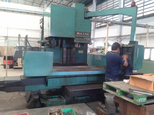 CNC MACHINING CENTER MAZAK JAPAN ปี 2012 Control Mitsubishi หน้าแท่น 1.75 เมตร TOOL BT50 จำนวน 40 หัว พร้อมใช้งาน CNC MACHINING CENTER MAZAK JAPAN ปี 2012 Control Mitsubishi หน้าแท่น 1.75 เมตร TOOL BT50 จำนวน 40 หัว พร้อมใช้งาน