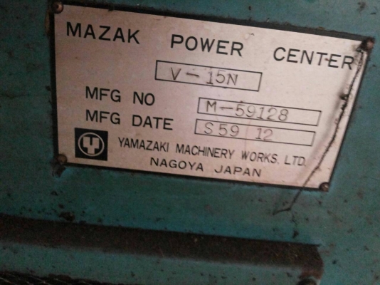 CNC MACHINING CENTER MAZAK JAPAN ปี 2012 Control Mitsubishi หน้าแท่น 1.75 เมตร TOOL BT50 จำนวน 40 หัว พร้อมใช้งาน CNC MACHINING CENTER MAZAK JAPAN ปี 2012 Control Mitsubishi หน้าแท่น 1.75 เมตร TOOL BT50 จำนวน 40 หัว พร้อมใช้งาน