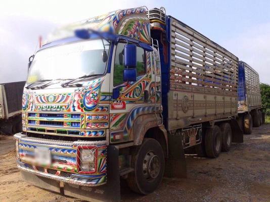 ขายรถพ่วงดัมพ์ ISUZU 360 แรง ปี 53 ดัมพ์มิเนียมอู่โชคชัย ลูก 3 เพลาแท้