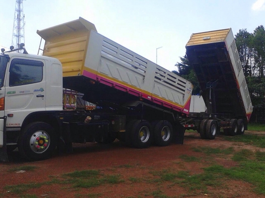 ขายรถพ่วงดัมพ์ HINO เครื่อง 344 แรง ปี 55 กระบะดัมพ์สามมิตรแม่ลูก ลูก 3 เพลา ขายรถพ่วงดัมพ์ HINO เครื่อง 344 แรง ปี 55 กระบะดัมพ์สามมิตรแม่ลูก ลูก 3 เพลา