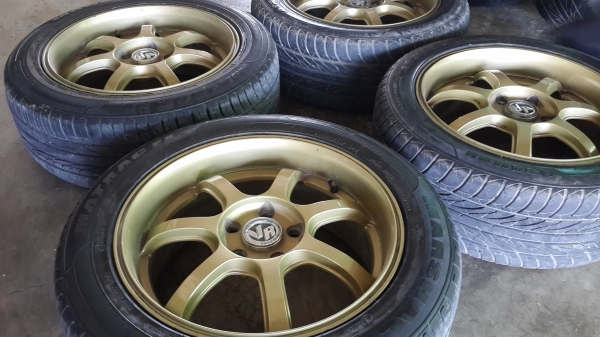 ขอบ 17 5รู114 แถมยาง ครบชุด 4วง