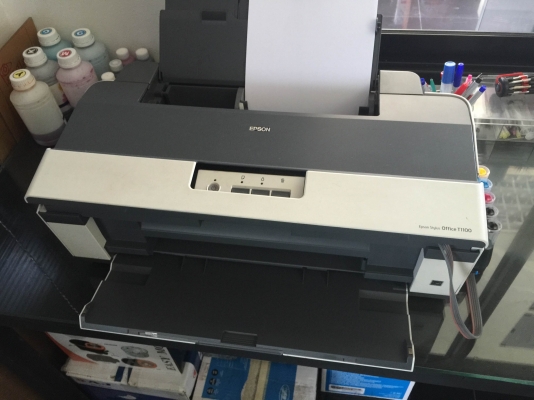 เครื่องปริ้น A3 , A4 EPSON T1100 สภาพ 100 \% หมึกแท้ง